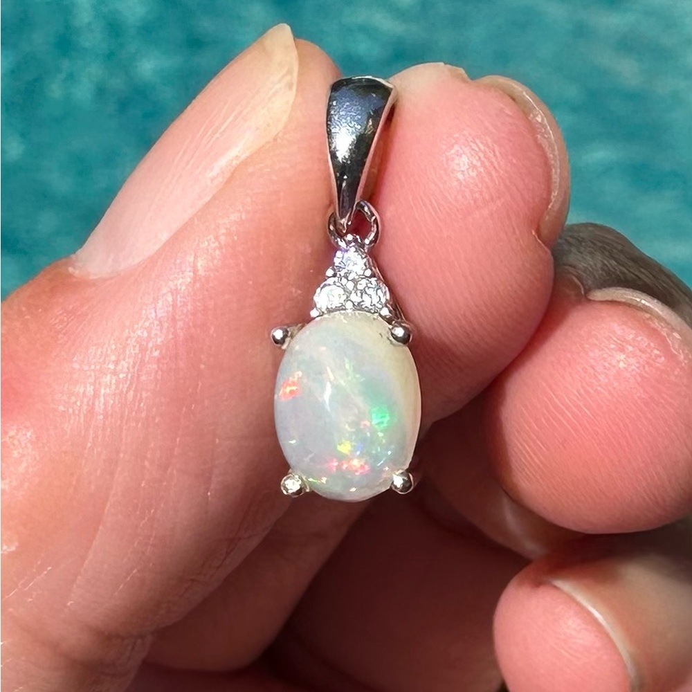 BRAND NEW Opal Pendant, Sterling Silver